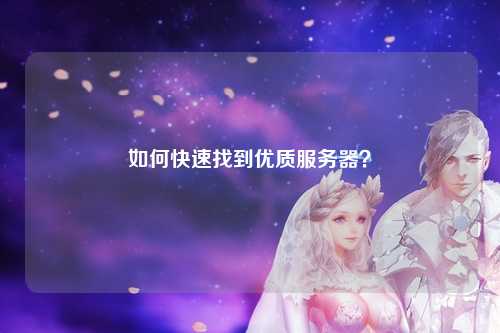 如何快速找到优质服务器？