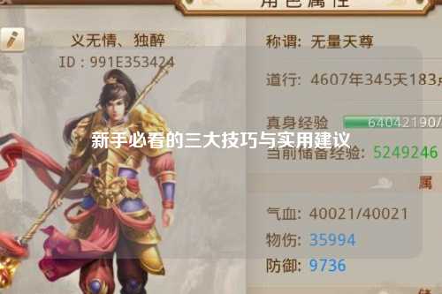 新手必看的三大技巧与实用建议
