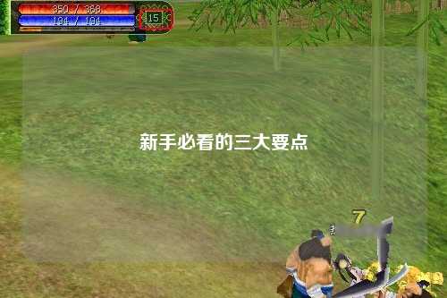 新手必看的三大要点