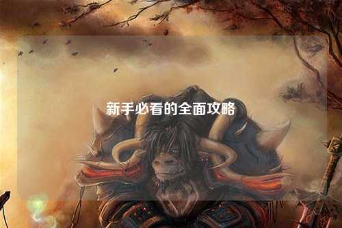 新手必看的全面攻略