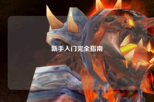 新手入门完全指南